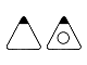 J&M Diamond triangle shaped inserts